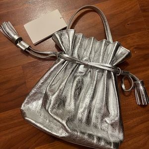 Silver bag from joseph and stacy